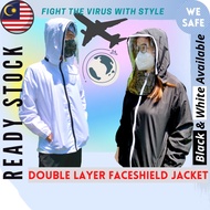 ‼️Ready Stock‼️Protective Plain FaceShield Aviation Jacket Double Layer for Flight / Plane(Unisex) 双