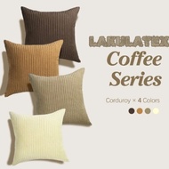 Lakulatex - Corduroy Sofa Cushion Cover 40x40 30x50 45x45 50x50 60x60 - Premium Soft Cushion Cover