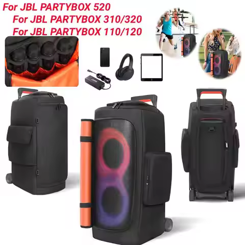 Portable Speaker Dust Case with Mic Pocket For JBL PARTYBOX 310 320 520 710 Speaker Storage Bag Part