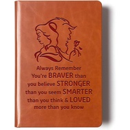 Beauty and The Beast Leather Notebook Always Remember You’re Braver Than You Believe Leather Noteboo