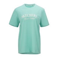 Áo Thun Tay Ngắn Nữ Skechers Lifestyle Physical Academia Collection Iconic Short Sleeve Tee - L125W0
