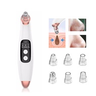 【100%-New】 Blackhead Removal Pore Vacuum Face Cleaner Electric Pimple Black Remover USB Rechargeable