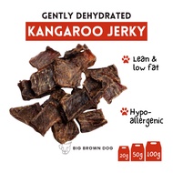 Dehydrated Kangaroo Jerky Treats (Hypoallergenic Novel Dog Treats, Cat Treats, Pet Treats) by BigBrownDog Big Brown Dog