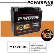 YT12B-BS BT12B MONFA BATTERY POWERFINE YAMAHA FZ6 XJ6 VMAX / KAWASAKI ZX1000 ZX10R / DUCATI MONSTER 