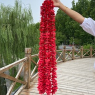 Hanging Wisteria Flowers 1m Long Vines Rose Vines Hanging Vines Sakura Cherry Blossom Blosom