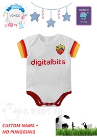 Jumper Bola Bayi AS Roma / Baju Bola Bayi / Jumper Bayi Laki-Laki / Jumper Bola AS Roma