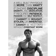 Arnold Schwarzenegger Motivation Gym Poster Art Print X