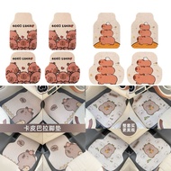 Car carpet Capybara Orange Model Car carpet Cute car carpet contents 4 pcs