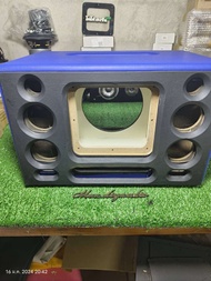 ลำโพงแบนพาส 8 นิ้วเสียงกลาง 3 นิ้ว 4 ดอกเสียงแหลม 2 นิ้ว 2 ดอกพร้อมหุ้มหนัง