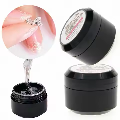 GLue Gel Nail Art Rhinestones Glue Jewelry Charms Super Sticky Adhesives 8ML UV Nails Glue Decor Gem