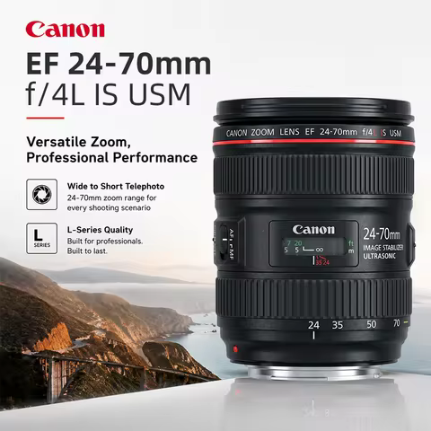 Canon EF 24-70mm F4L IS USM Lens Compact Standard Zoom Lens for Canon DSLR Cameras