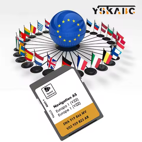 for VW Golf CC AS V22 5NA919866MV SD Card Navigations system Update Europa Map Navi Data Discover Me