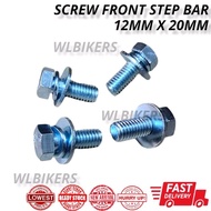 MOTORCYCLES SCREW 12MM X 20MM FRONT STEP BAR (SPRING WASHER) -HOT ITEM-