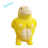 FUSIONEDGE Squeeze Vent Gorilla, Orangutan Slow Rebound Squeezing Monkey Toys, Monkey Toy Elastic Ye
