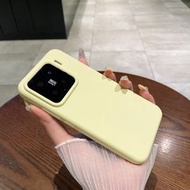 液態手機殼適用於小米14pro14簡約1515pro-黃色 小米 14