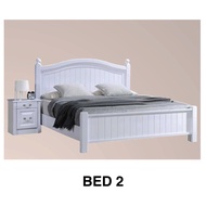 BEDFRAME/ BEDROOM SET / LIVINGROOM SET/ BEDROOM SET/ BEDROOM FURNITURE/WHITE BEDFRAME/QUEEN SIZE BED