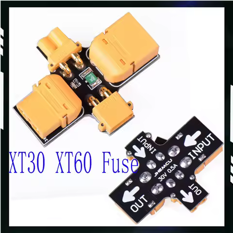 JHEMCU Smoke Stopper XT30 XT60 Male Female 1-6S Self-healing Resettable Fuse Smoke Test Tool for RC 