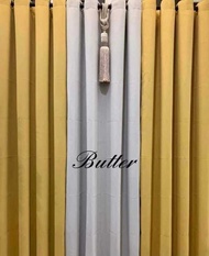 BH 7/8/9/10 Feet Height Grommet/Ring Top Classy Plain Curtain Semi Black Our - Indoor Windows Katri