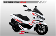 Stiker PCX 160 Putih Cutting Sticker kode P Bahan Oracal