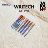 WRITECH Gel Pen: Black Ink 0.5mm Retractable Pen, Quick-Dry, Smooth Writing, Includes 4 Refills