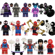 Superhero Action Figure Spiderman Spot Rhino Prowler Gwen Stacy Peni Building Block Collection Toys 