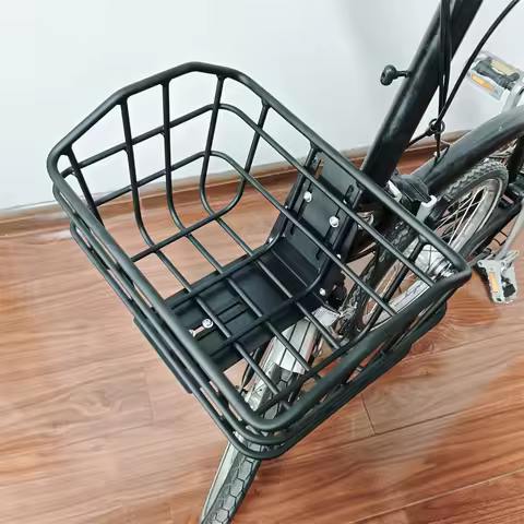 Aluminum Alloy Folding Bicycle Front Basket 25x31cm for Brompton Dahon Java Neo3 - Vegetables Rack A