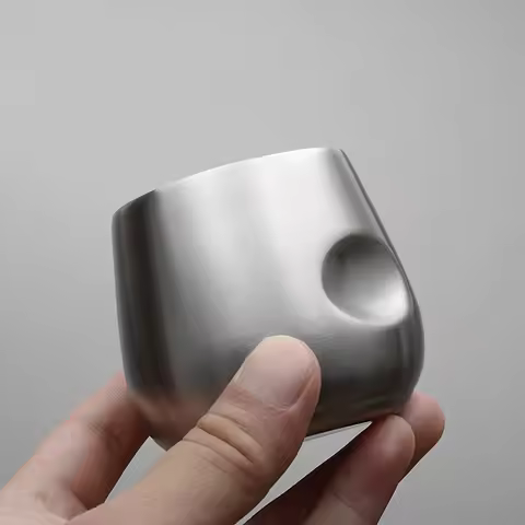 New Creative Espresso Cup 304 Stainless Steel Double Wall Coffee Cup Office Home Insulation Tea Cup 