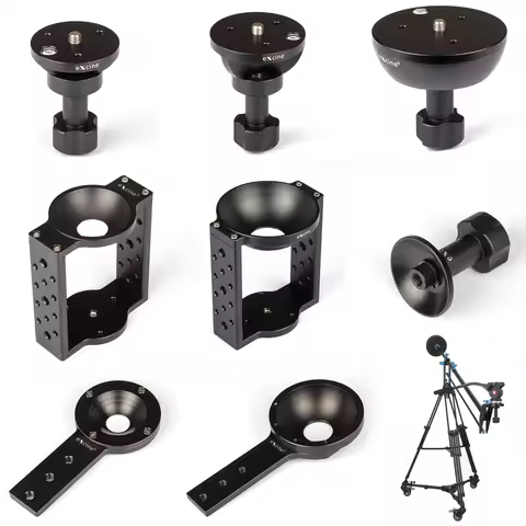 65mm 75mm 100mm Half Ball Head Flat Bowl Type Riser Converter Adapter fr Film Camera Slider Track Do