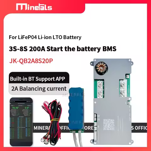 JK 4S-8S 24V 200A SMART BMS Start Battery BMS