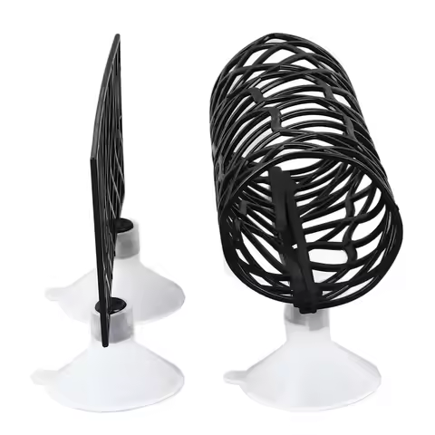 Fish Toys Small Hole Fish Bed Tunnel Hollow Design Hideout Cave Fish Resting Tube Suction Cup Betta 