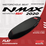 N-MAX 155 2020 เบาะปาด AKS made in thailand เบาะมอเตอร์ไซค์ ผลิตจากผ้าเรดเดอร์สีดำ หนังด้าน ด้ายแดง