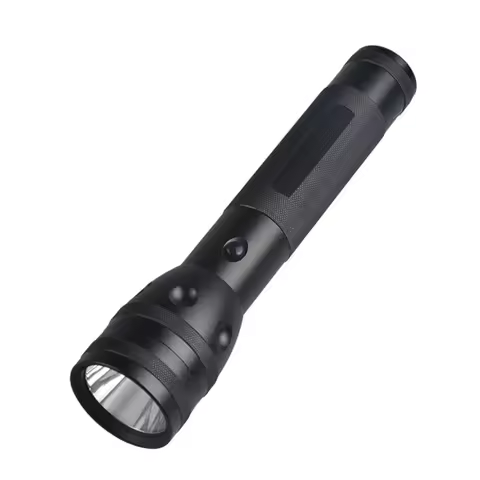 Powerful 10W LED Flashlight 3-Mode Hard Light Black Flashlight With Holster High Power T6 LED Heavy-