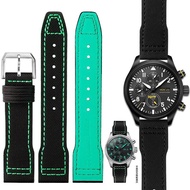2023 New☆☆ Suitable for IWC Wanguo pilot timing AMG Petronas IW388108 Mark 18 genuine leather nylon watch strap