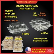 Plastic Tray OPS-C46 X 50Pcs /  TP4L x 60pcs± / OPS-C43 X 50Pcs Disposable Packaging Food Tray