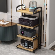 ST-💢Amplifier Rack Audio Speaker CabinetCDGall MachinehifiEquipment Movable Shelves Printer Shelf Cabinet YJGN