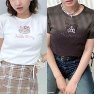 ✨ 限量 日本 Kitty Kuromi 短袖T恤上衣