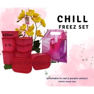 (READY STOCK)Tupperware Freezer Set  - 450ml & 1.1L - Bekas Tupperware Peti Ais