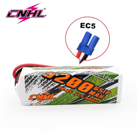CNHL 6s 22.2v 5200mAh 90c Lipo Battery With EC5 Plug For Rc Drift Car Airplane Boat Parts Accessorie