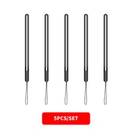 [5 Pieces] Silicone Phone Straps USB Key Short Lanyard Adjustable Hand Strap Wrist Rope Audio Anti-l