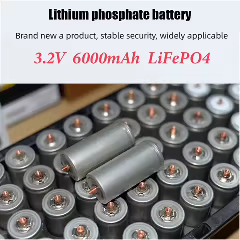 100% Original 32650 6000mAh 3.2V Lifepo4 Rechargeable Battery Professional Lithium Iron Phosphate Po