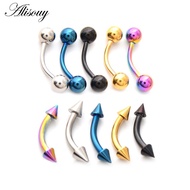 Alisouy 1PC Body Piercing Jewelry Horseshoe Septum Piercing Nose Lip Ring Ear Eyebrow Piercing Curve