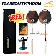 Original HUNDRED FLAREON TYPHOON 32LBS Badminton Racket Raket Badminton Original Raket Badminton Yon