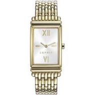 esprit women rectangle stainless steel authentic watch es108492002