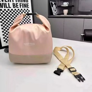 1PC Oxford Cloth Crossbody Carrying Lunch Bag Shoulder Strap Lunch Box Bag Travel Outdoor Picnic Bag