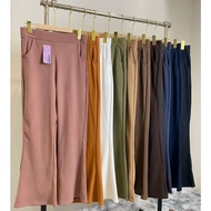 Scuba Bootcut Long Women Pant Seluar Perempuan (Fit up to 100kg)
