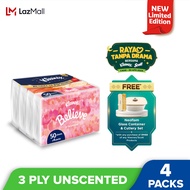 Kleenex Facial Tissue Moments Edition 3 PLY (90s x 5 boxes)/(100sx4 packs)/(50sx4 packs)- Soft &amp; Gentle Tissue Paper