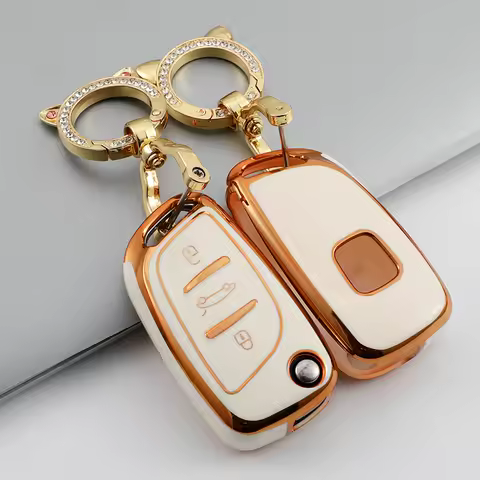 Soft TPU Car Key Case for Peugeot Citroen C1 C2 C3 C4 C5 DS3 DS4 DS5 DS6 Auto 3 Button Auto Accessor