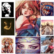 paint by number 40x50 with frame diy painting by number oil paint