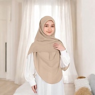 Fashion Blessings | Oval Curve Syar'i Malay Square Hijab 130x130 Ceruti Babydoll Premium | Khimar Ba