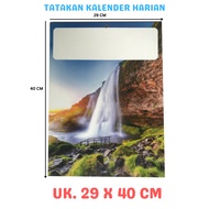 DAILY Ripped CALENDAR TREATMENT WITH VIEW MOTIF SIZE (29 X 40 CM)